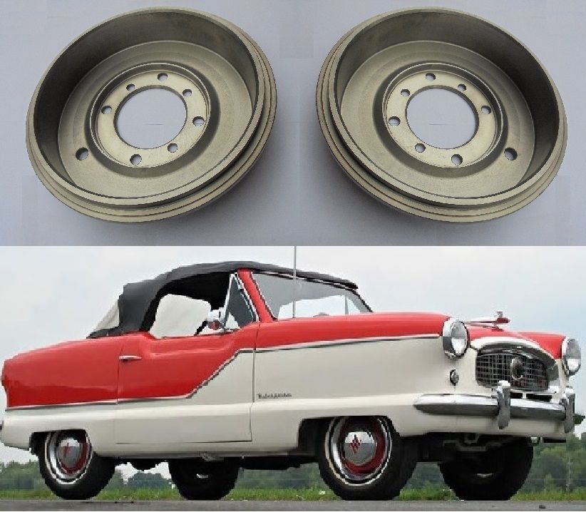 FRONT or REAR BRAKE DRUMS x2 (Austin Metropolitan) (1953- 61)  